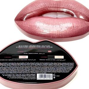 HUDA BEAUTY  Contour & Strobe Lip Set Limited Edition MUSE & ANGELIC  NEW IN BOX